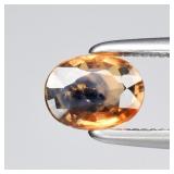 0.60ct 5.7x4.3mm Oval Blue Yellow Sapphire - Madag