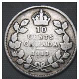 Canada 10 Cents 1913