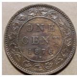 Canada Large Cent 1876H