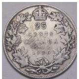 Canada 25 Cent 1936