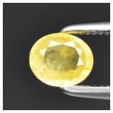 0.41ct 5x4.2mm Oval Natural Yellow Sapphire - Unhe