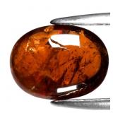 4.27ct 11x8.5mm Oval Natural Medium Orange Spessar