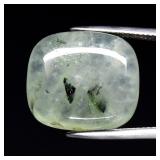 24.72ct Cushion Cabochon Natural Green Prehnite wi