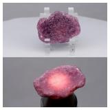 25.01ct 25.7x20.5mm Rough Natural Purplish Red Rub