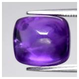 5.65ct Cushion Cabochon Natural Purple Amethyst -