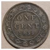Canada Large Cent 1859 N9