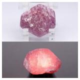 20.19ct 21.5x19.5mm Rough Natural Purplish Red Rub