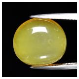 12.08ct Oval Cabochon Natural Greenish Yellow Chal