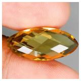 Marquise Cut Natural Unheated Top Yellow Citrine B