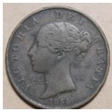 Great Britain Victoria 1854 Half Penny