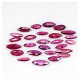 31pcs Lot 2.59ct t.w Marquise Natural Purplish Red