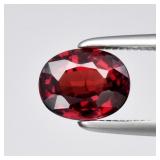 1.08ct 6.5x5.2mm VS Oval Natural Reddish Orange Ga