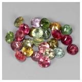 Round Cut Natural Unheated Multi Color Tourmaline