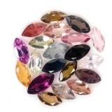 Marquise Cut Natural Unheated Multi Color Tourmali