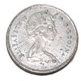 Silver 1968 Canada 25ï¿½ Coin