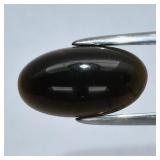 1.40ct 11.5x6.3mm Oval Cabochon Natural Black Opal