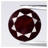 2.31ct 8mm Round Natural Medium Orangish Red Garne