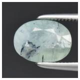 1.54ct 8x6.2mm Oval Natural Bluish Green Tourmalin