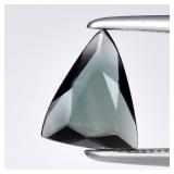 0.66ct VS Trillion Natural Bluish Green Sapphire -