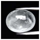 14.55ct Oval Natural Very Light Greenish Blue Aqua