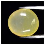 16.02ct 15.5x14.5mm Oval Cabochon Natural Yellow C