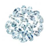Oval Cut Natural Nice Blue Aquamarine Unheated Lot