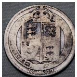 Great Britain Victoria 1889 Shilling