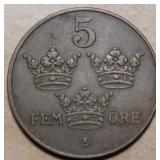 Sweden 1920 5 Ore