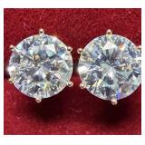 14K Gold 0.7g Lab Diamond 1.61ct Earring