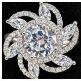 Silver 5.86g Cz Ring