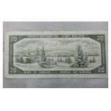 Canada 1954 $20 Banknote BC-41b Beattie Raminsky