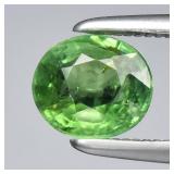 0.58ct 6x5.2mm Oval Natural Green Tourmaline - Unh