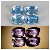 Antique Natural Unheated Color Change Fluorite 4pc