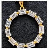 10K Gold 1.7g Lab Diamond 1.7ct Pendant