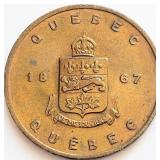 Quebec 1867-196 Medal token 32mm 12g.