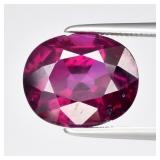 5.61ct Oval Cabochon Natural Purplish Pink Rhodoli
