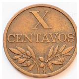Portugal 1972, 10 CENTAVOS coin 17.5mm