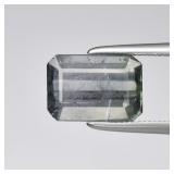 2.39ct 9.5x6.5mm Octagon Natural Green Purple Tour