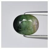 1.73ct 7.8x6.2mm Oval Natural Pink Green Tourmalin