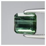 0.76ct 5.2x5mm Octagon Natural Green Tourmaline -