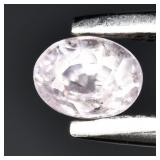 0.25ct 3.7x2.8mm Oval Natural Very Light Pink Sapp