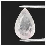 1.29ct Pear Natural Very Light Pink Tourmaline - U