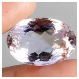 Oval Cut Natural Top Bi Color Purple Yellow Ametri