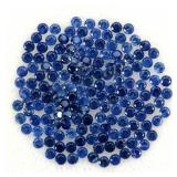 Round Diamond Cut Natural Top Rich Blue Sapphire 1