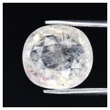 6.04ct Cushion Natural Very Light Green Tourmaline