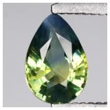 0.45ct 5.8x4mm VS Pear Natural Blue Green Sapphire