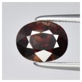 2.33ct 7.5x6mm Oval Natural Medium Orange Zircon -