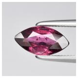 0.96ct Marquise Natural Purplish Pink Rhodolite Ga