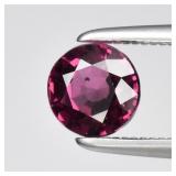 0.93ct 5.2mm VS Round Natural Purplish Pink Rhodol