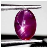 Oval Cab 100% Natural Red 6 Rays Star Ruby Africa